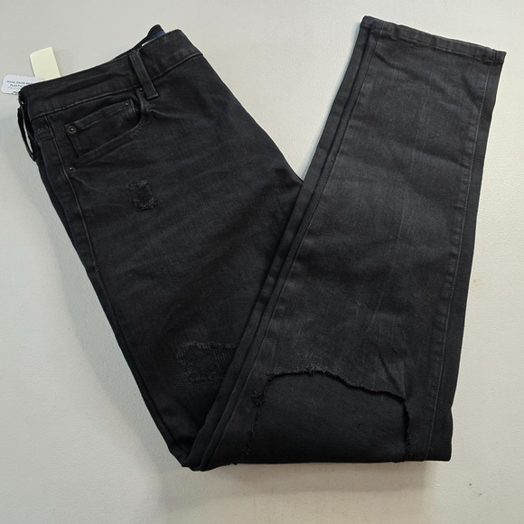 Aeropostale Aero Athletic Skinny Jeans Men's 34 x 34 Black Distressed NWT - Picture 10 of 16